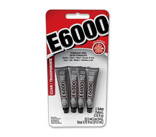 E6000 Glue (4 Tubes: 0.18 oz or 5.3 ml each) - Emmaline Bags Inc. - Sewing Supplies & Notions