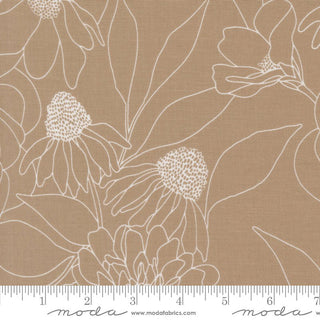 Earth Etched Floral // Botany by Alli K Design (1/4 yard) - Emmaline Bags Inc.