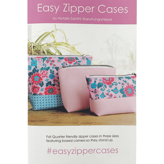 Easy Zipper Cases (Paper Pattern) by Sew Hungry Hippie - Emmaline Bags Inc.