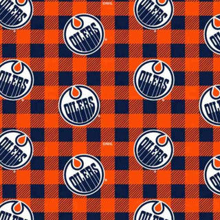 Edmonton Oilers // NHL Cotton FLANNEL (1/4 yard) - Emmaline Bags Inc. - Fabric