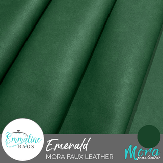 Emerald | Mora Faux Leather - Emmaline Bags Inc. - Fabric