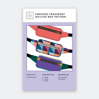 Emerson Crossbody by The Blanket Statement (Printed Paper Pattern) - Emmaline Bags Inc.-Sewing Patterns
