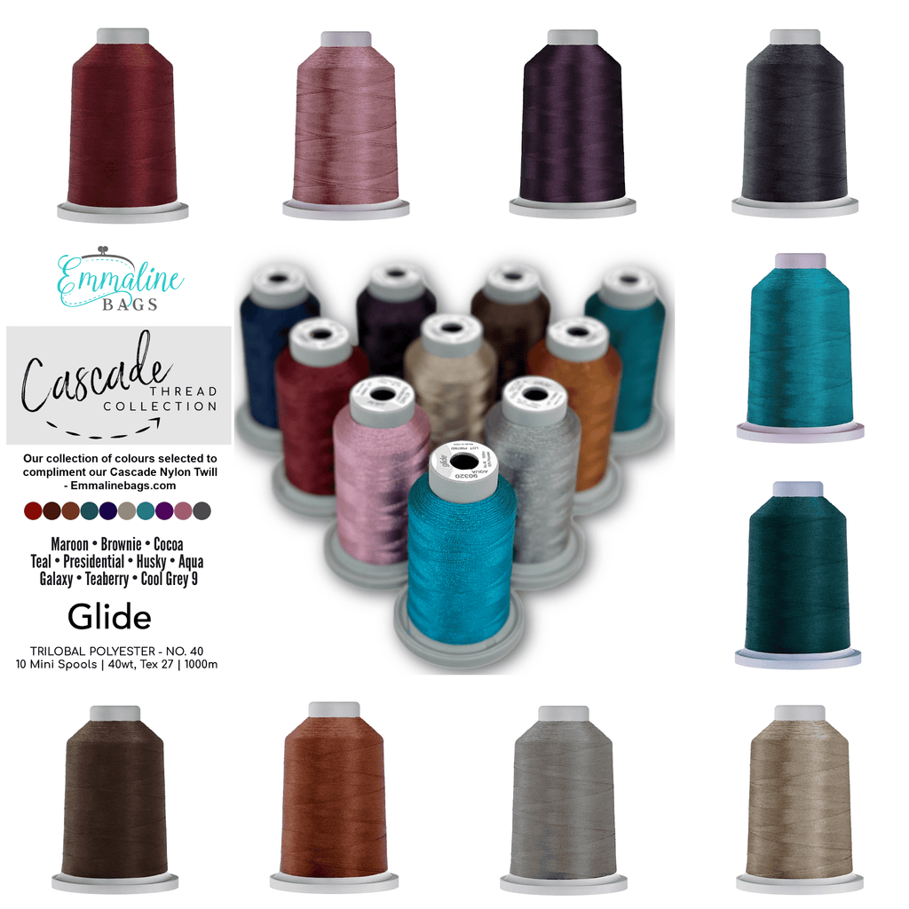 Emmaline Cascade Thread Collection (10 Spools) - Emmaline Bags Inc.
