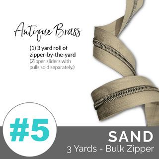 Emmaline Zippers - by - the - Yard - *SIZE5* (DOES NOT INCLUDE SLIDERS/PULLS) - Emmaline Bags Inc. - Emmaline Zippers