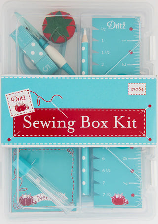 Essential Sewing Box Kit, Blue - Emmaline Bags Inc.