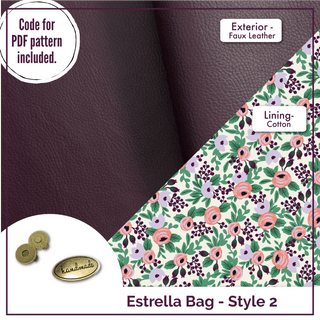 Estrella Bag - Complete Bag Making Kit - Emmaline Bags Inc. - Bag Kit