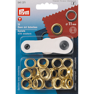 Eyelets with Washers | 11 & 14mm - Emmaline Bags Inc. - Bag Hardware