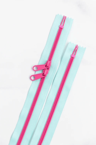 Fabulous | 30" Nylon Coil Zipper | *Size #5* with Two Pulls - Emmaline Bags Inc.-Bag Zippers