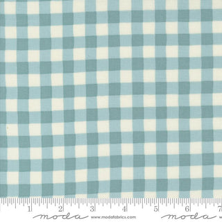 Farm Gingham in Sky // Willows Farm for Moda (1/4 yard) - Emmaline Bags Inc.