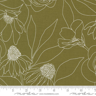 Fern Etched Floral // Botany by Alli K Design (1/4 yard) - Emmaline Bags Inc.