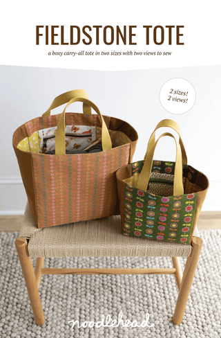 Fieldstone Tote by Noodlehead (Printed Paper Pattern) - Emmaline Bags Inc. - Sewing Patterns