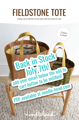 Fieldstone Tote by Noodlehead (Printed Paper Pattern) - Emmaline Bags Inc.-Sewing Patterns