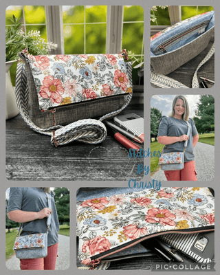 Fiona Foldover by Linds Handmade (Printed Paper Pattern) - Emmaline Bags Inc.