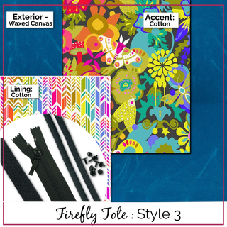 Firefly Tote - Complete Bag Making Kit - Emmaline Bags Inc. - Bag Kit