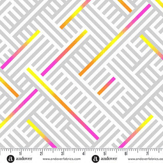 Flare Rogue Weave | Prismatic by Libs Elliott (¼ Yard) - Emmaline Bags Inc.-Fabric