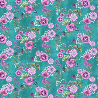 Floral // Nightshade for Northcott (1/4 yard) - Emmaline Bags Inc.