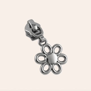 Flower | Zipper Sliders with Pulls | Size 5 (5 Pack) - Emmaline Bags Inc. - Bag Zippers