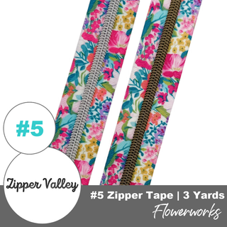Flowerworks | Nylon Coil Zipper | Size 5 (3 Yards) - Emmaline Bags Inc. - Bag Zippers