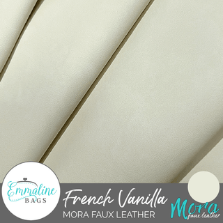 French Vanilla | Mora Faux Leather - Emmaline Bags Inc. - Fabric