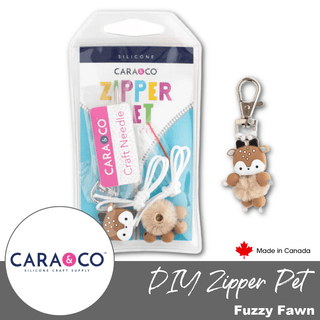 Fuzzy Fawn | DIY Zipper Pet Kit - Emmaline Bags Inc. - Sewing Supplies & Notions