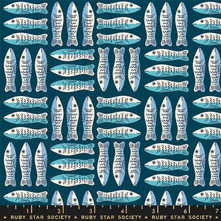Galaxy Little Sardines | 1-800-Calico by Ruby Star Society (¼ Yard) - Emmaline Bags Inc.-Fabric