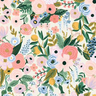 Garden Party in Ivory • Orchard (1/4 yard) - Emmaline Bags Inc.