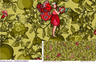 Garden Secrets // Language of Flowers for FreeSpirit (1/4 yard) - Emmaline Bags Inc.