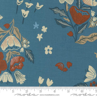 Garden Tales Large Florals - Lake // Folk & Lore for Moda (1/4 yard) - Emmaline Bags Inc.