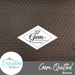 Gem Quilted Polyester (per 1 yard) - Emmaline Bags Inc. - Fabric