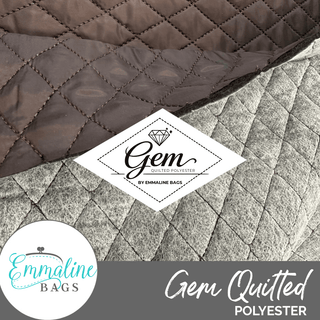 Gem Quilted Polyester (per 1 yard) - Emmaline Bags Inc. - Fabric