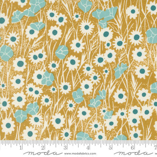 Goldenrod Poppy Field // Field of Flowers (1/4 yard) - Emmaline Bags Inc.