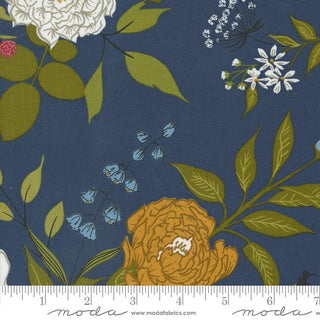 Grand Gesture in Indigo // Enchantment by Moda (1/4 yard) - Emmaline Bags Inc.