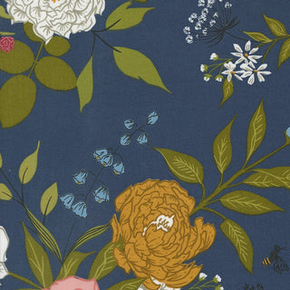 Grand Gesture in Indigo // Enchantment by Moda (1/4 yard) - Emmaline Bags Inc.