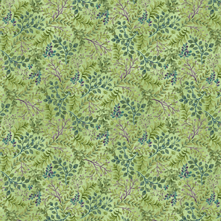 Green Tossed Leaf // Nightshade for Northcott (1/4 yard) - Emmaline Bags Inc.