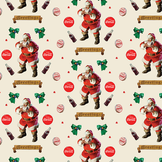 Greetings | Coca-Cola® Christmas for Northcott (¼ Yard) - Emmaline Bags Inc.-Fabric