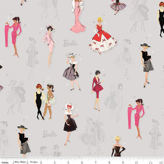 Grey Main | Barbie™ Vintage (1/4 Yard) - Emmaline Bags Inc. - Fabric