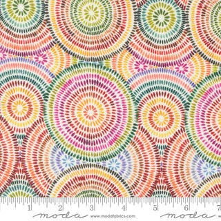 Groove Thang in Rainbow // Floribunda (1/4 yard) - Emmaline Bags Inc.