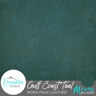 Gulf Coast Teal | Mora Faux Leather - Emmaline Bags Inc. - Fabric