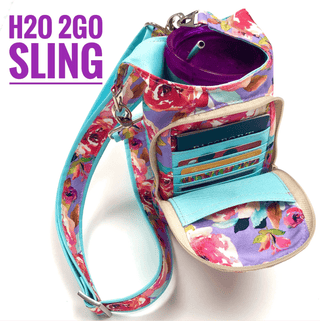 H20 2GO Sling by Linds Handmade (Printed Paper Pattern) - Emmaline Bags Inc.