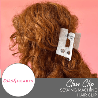 Hair Clip: Sewing Machine Claw Clip - Emmaline Bags Inc. - Sewing Supplies & Notions