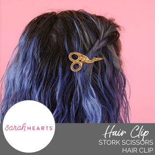 Hair Clip: Stork Scissors - Emmaline Bags Inc. - Sewing Supplies & Notions