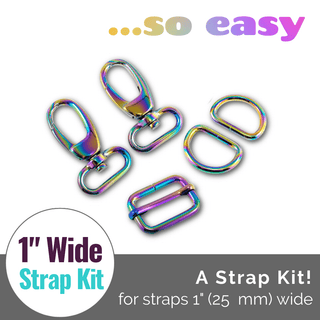 Hardware Kit - Strap Kit to fit a 1" (25 mm) Wide Strap - Emmaline Bags Inc.