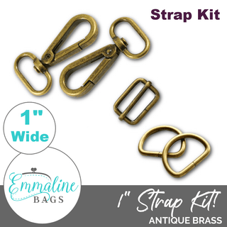 Hardware Kit | Strap Kit to fit a 1" (25 mm) Wide Strap - Emmaline Bags Inc. - Bag Hardware