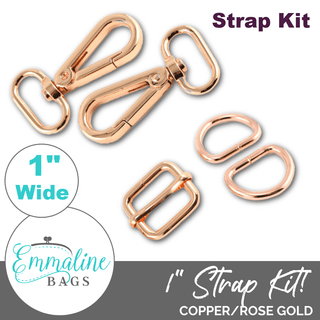 Hardware Kit | Strap Kit to fit a 1" (25 mm) Wide Strap - Emmaline Bags Inc. - Bag Hardware