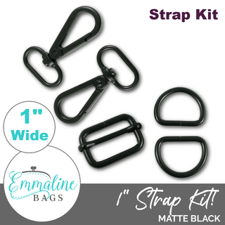 Hardware Kit | Strap Kit to fit a 1" (25 mm) Wide Strap - Emmaline Bags Inc. - Bag Hardware