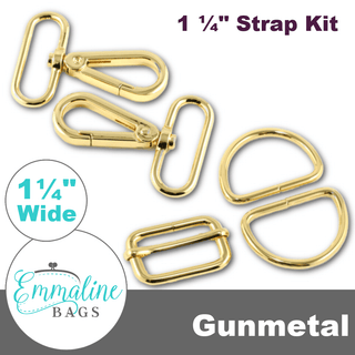 Hardware Kit | Strap Kit to Fit a 1¼" (32 mm) Wide Strap - Emmaline Bags Inc. - Bag Hardware