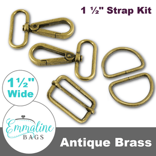 Hardware Kit | Strap Kit to fit a 1½" (38 mm) Wide Strap - Emmaline Bags Inc. - Bag Hardware