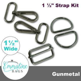 Hardware Kit | Strap Kit to fit a 1½" (38 mm) Wide Strap - Emmaline Bags Inc. - Bag Hardware