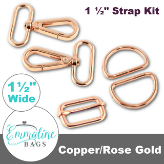 Hardware Kit | Strap Kit to fit a 1½" (38 mm) Wide Strap - Emmaline Bags Inc. - Bag Hardware