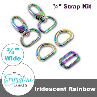Hardware Kit | Strap Kit to Fit a ¾" (20 mm) Wide Strap - Emmaline Bags Inc. - Bag Hardware